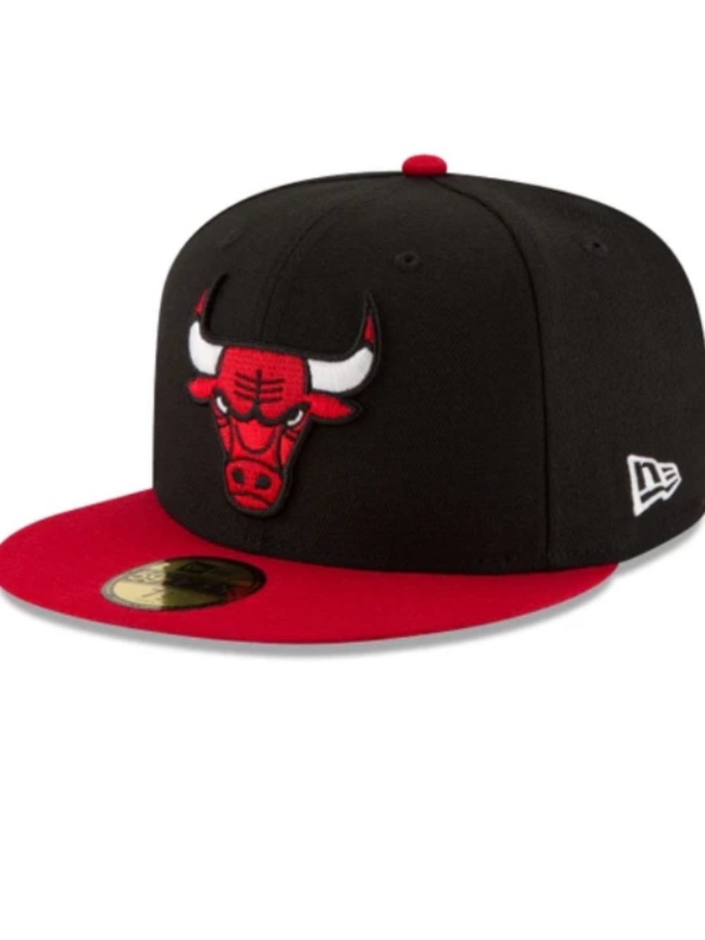 CHICAGO BULLS 2Tone Black 59FIFTY Fitted Baseball Hat